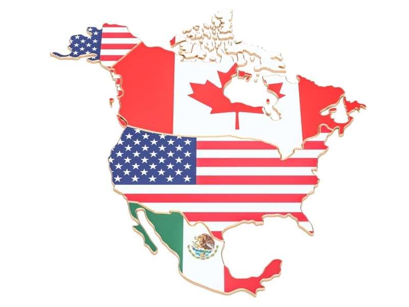 Se os EUA anexarem o México e o Canadá, então todo o México e todo