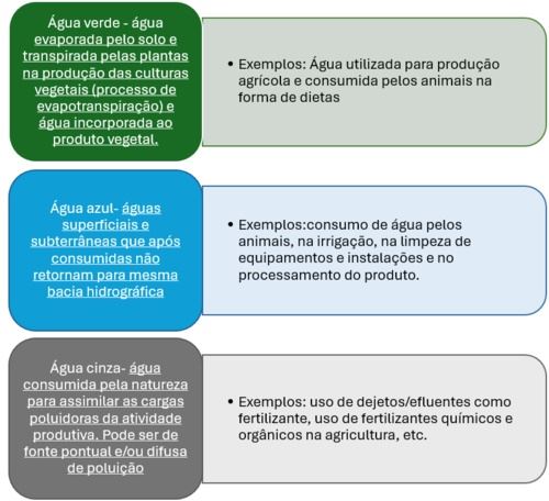 Fluxograma de classificação dos consumos de água na abordagem da pegada hídrica.